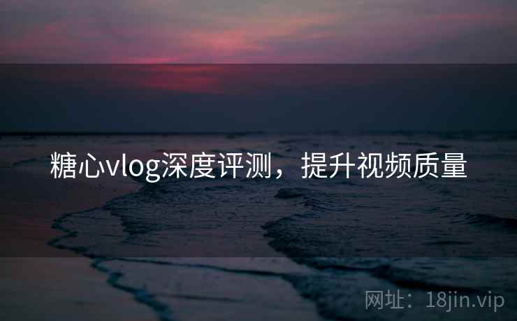糖心vlog深度评测，提升视频质量
