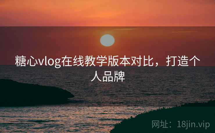 糖心vlog在线教学版本对比，打造个人品牌