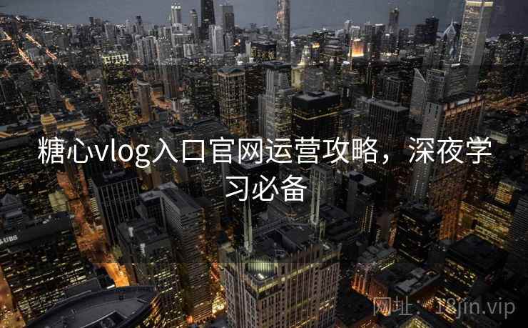 糖心vlog入口官网运营攻略，深夜学习必备